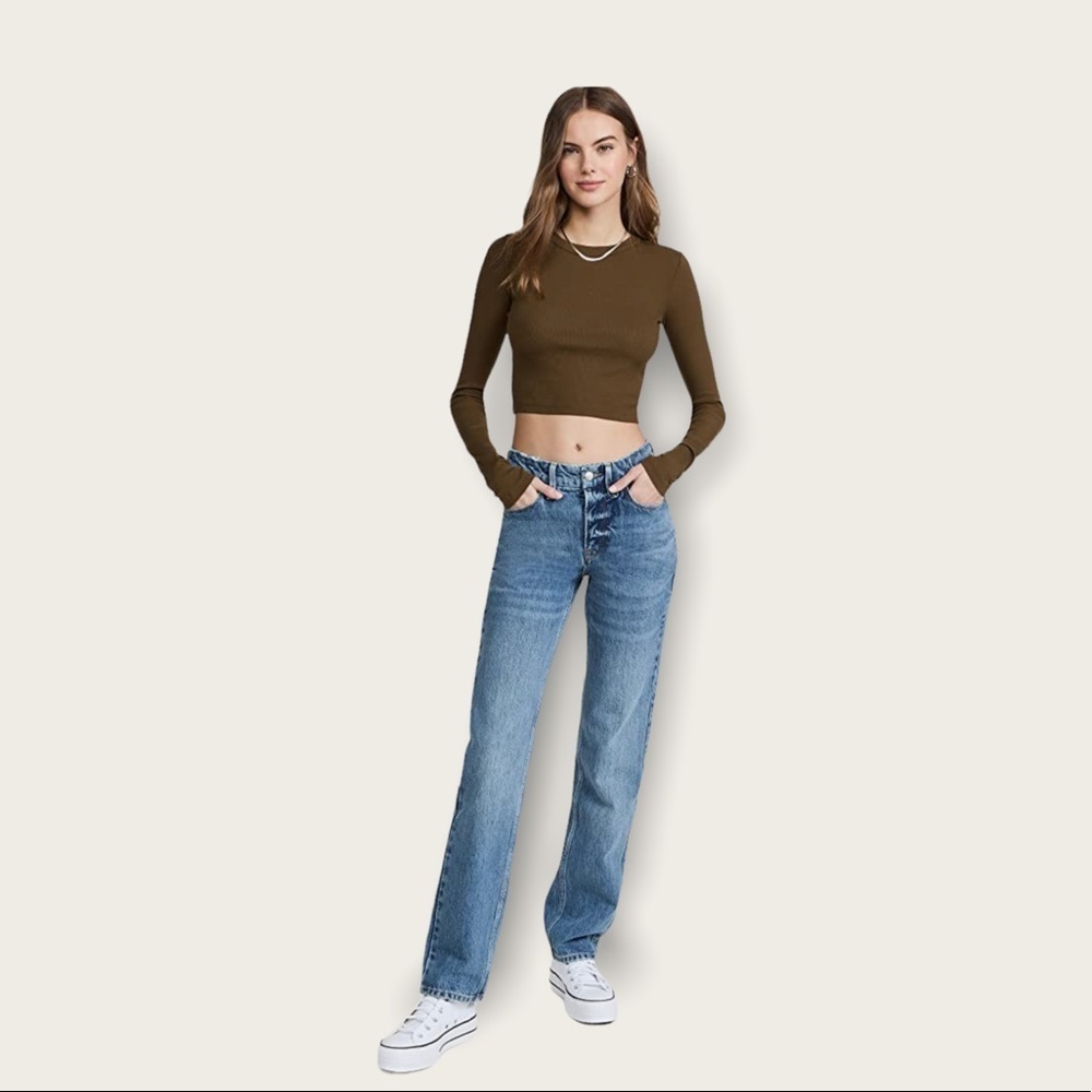 Good American Women's High Rise Y2k 90s Icon Blue 952 Jeans Size 26/2